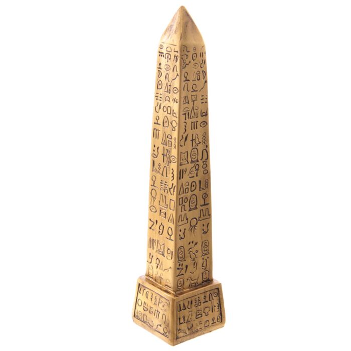 Dekorace - soška - Zlatý egyptský obelisk