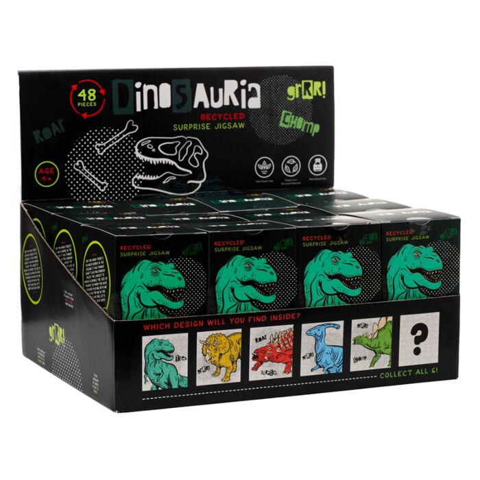 Puzzle z recyklovaného papíru 48 kusů - Dinosaurus