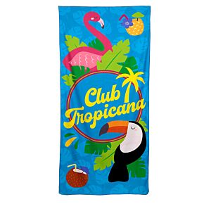 Osuška - plážová - mikrovlákno - Flamingo Club Tropicana -Plameňák