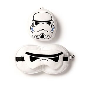 Cestovní polštář a maska na oči Relaxeazzz - Originální Stormtrooper