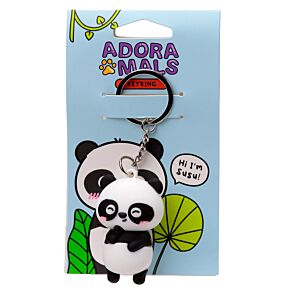 Klíčenka - 3D -  PVC - Panda Susu - Adoramals - zvířátka